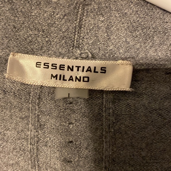 Essentials Milano size large cardigan, gray color with silver decorations. - Picture 2 of 6